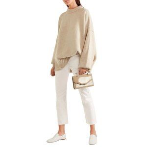 THE ROW New 4 Ashland Cropped Mid-rise Straight-leg Jeans